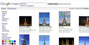 Google Image Search "Effiel Tower"